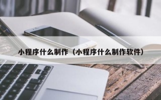 海南小程序什么制作（小程序什么制作软件）