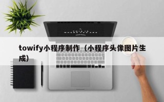 海南towify小程序制作（小程序头像图片生成）
